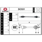 Cardan Arbre de Transmission Pour Dacia Logan MCV II Pick-up Sandero 391002033R