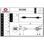 Cardan Arbre de Transmission Arrière Pour Renault Duster Dacia Duster