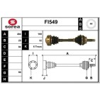Cardan Arbre de Transmission Avant Pour Fiat Coupé Alfa Romeo Lancia 46307010