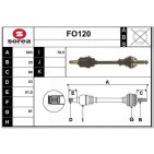 Cardan Arbre de Transmission avant Gauche Pour Ford Fiesta III IV Puma Mazda