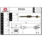 Cardan Arbre de Transmission Avant Droit Pour Ford Fiesta IV Mazda 121 III