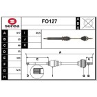 Cardan Arbre de Transmission Avant Droit Pour Ford Fiesta V VI Fusion 1359342