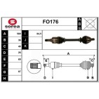Cardan Arbre de Transmission avant Gauche Pour Ford C-Max Focus II Volvo S40 II