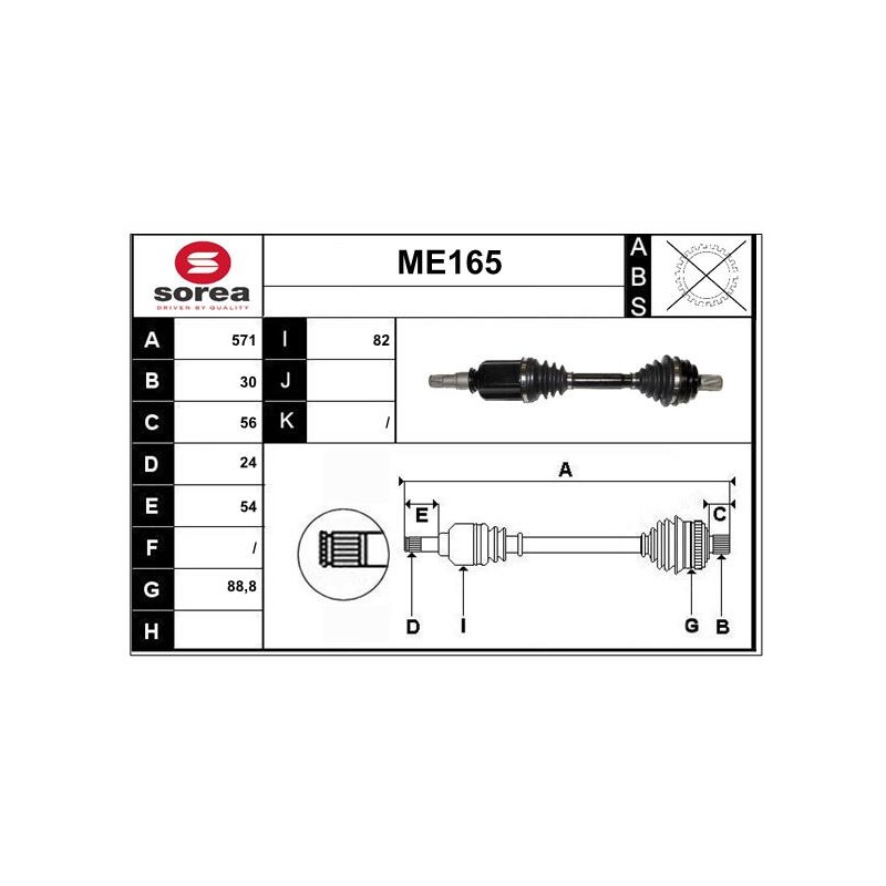 Cardan Arbre de Transmission Pour MERCEDES Classe C T-Model