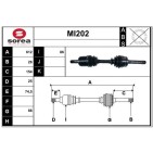 Cardan Arbre de Transmission Pour Mitsubishi L200 Pajero II Canvas Top CY719TT
