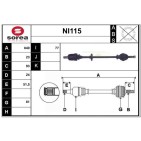 Cardan Arbre de Transmission Avant Droit Pour Nissan Micra II 391004F401