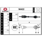 Cardan Arbre de Transmission avant Gauche Pour Nissan Qashqai +2 I 39101JD528