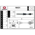 Cardan Arbre de Transmission Avant Droit Pour Renault Koleos I Nissan 39100JD74A