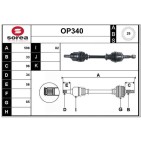 Cardan Arbre de Transmission avant Gauche Pour Opel Meriva A Vauxhall 13101629