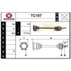 Cardan Arbre de Transmission Avant Pour Citroën Visa 3274455 95582400