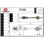 Cardan Arbre de Transmission avant Gauche Pour Peugeot Fiat Citroën Lancia