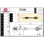 Cardan Arbre de Transmission avant Gauche Pour Peugeot Fiat Citroën Lancia