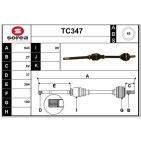Cardan Arbre de Transmission Avant Droit Pour Peugeot Fiat Scudo Citroën Lancia