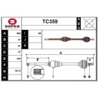 Cardan Arbre de Transmission Avant Droit Pour Peugeot 807 Fiat Citroën Lancia