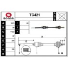 Cardan Arbre de Transmission Avant Droit Pour Peugeot Fiat Citroën 1463106080