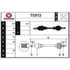 Cardan Arbre de Transmission avant Gauche Pour Peugeot Expert Citroën Jumpy