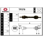 Cardan Arbre de Transmission avant Gauche Pour Peugeot 307 Citroën C4 I -