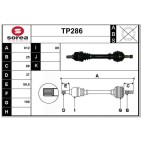 Cardan Arbre de Transmission avant Gauche Pour Peugeot 307 Citroën C4 I -