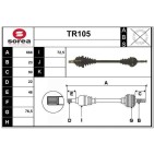 Cardan Arbre de Transmission Avant Pour Renault 4 5 6 Rodeo 7700655121