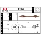 Cardan Arbre de Transmission avant Gauche Pour Renault Clio III Modus 7711368363