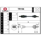 Cardan Arbre de Transmission avant Gauche Pour Renault Clio III Modus 8201187718