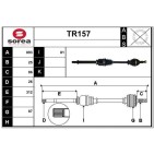 Cardan Arbre de Transmission Avant Droit Pour Renault Clio III Modus 8200598563