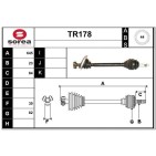 Cardan Arbre de Transmission avant Gauche Pour Renault Clio II 8200257766