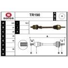 Cardan Arbre de Transmission avant Gauche Pour Renault Clio II Kangoo 8200531844