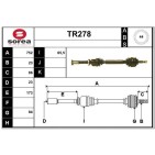 Cardan Arbre de Transmission Avant Droit Pour Renault Megane I 7700106265