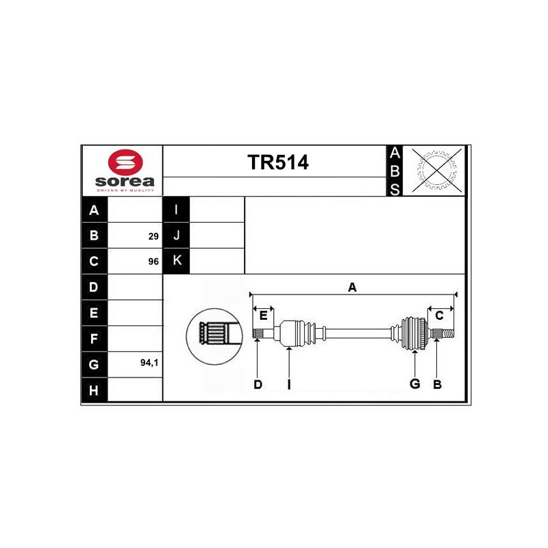 Cardan Arbre de Transmission Pour Renault Trafic III Nissan NV300 Kombi