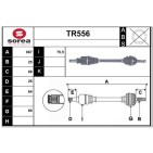Cardan Arbre de Transmission avant Gauche Pour Renault 7711135777 8200310122