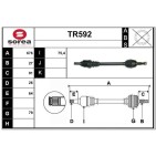 Cardan Arbre de Transmission avant Gauche Pour Renault Kangoo MERCEDES Citan