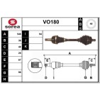 Cardan Arbre de Transmission avant Gauche Pour Volvo S60 I V70 II 36000519