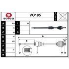 Cardan Arbre de Transmission Avant Droit Pour Volvo C30 C70 II S40 V50 36000555