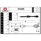 Cardan Arbre de Transmission Pour Volvo C30 S40 II V50 31367019 36001450