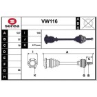 Cardan Arbre de Transmission avant Gauche Pour VW Lupo Polo Seat Arosa