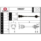 Cardan Arbre de Transmission Avant Droit Pour VW Bora Golf IV Audi A3