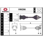 Cardan Arbre de Transmission avant Gauche Pour VW Audi Seat Skoda 5Q0407271L