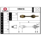 Cardan Arbre de Transmission avant Gauche Pour VW Multivan V 7H0407451DX
