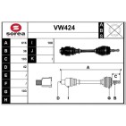 Cardan Arbre de Transmission Pour VW Multivan V Transporter VI 7E0407271AC