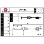 Cardan Arbre de Transmission Avant Droit Pour VW Multivan V 7E0407272B