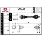 Cardan Arbre de Transmission Pour VW Amarok 2H0407271B 2H0407271BX 2H0407271D