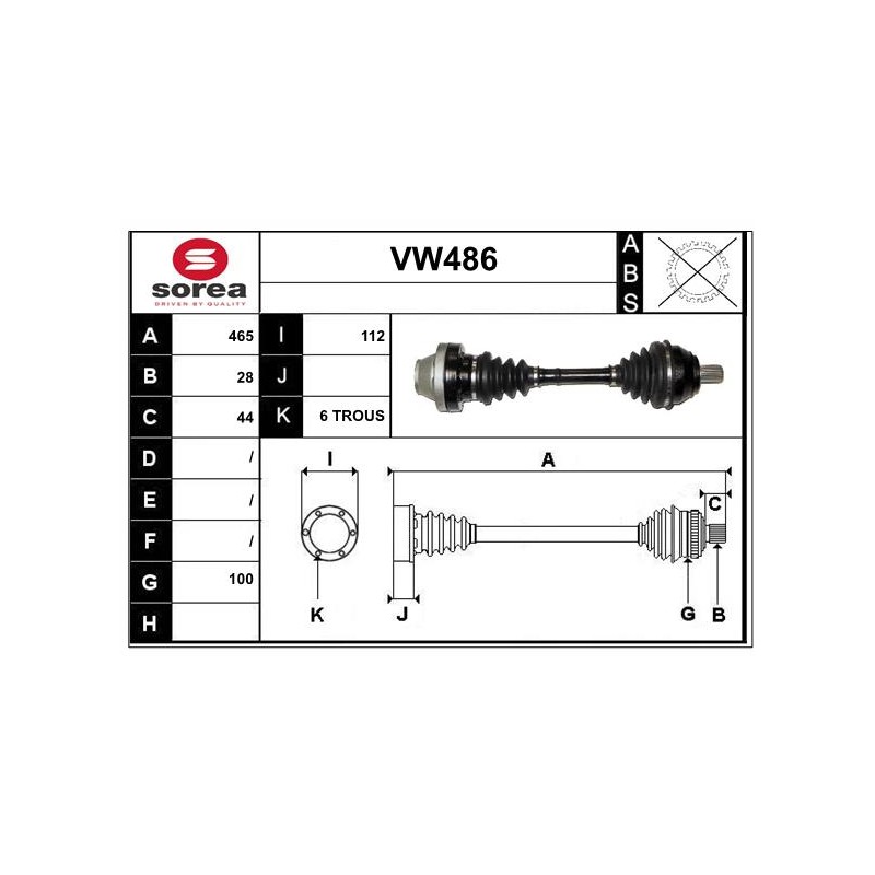 Cardan Arbre de Transmission Pour VW Amarok 2H0407271B 2H0407271BX 2H0407271D