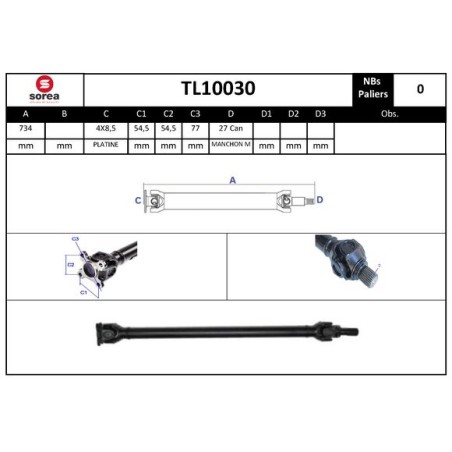 Arbre de Transmission, Entraînement Essieux Pour BMW X3 X4 26207589985