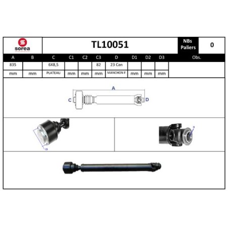 Arbre de Transmission, Entraînement Essieux Pour Land Rover Freelander Soft Top