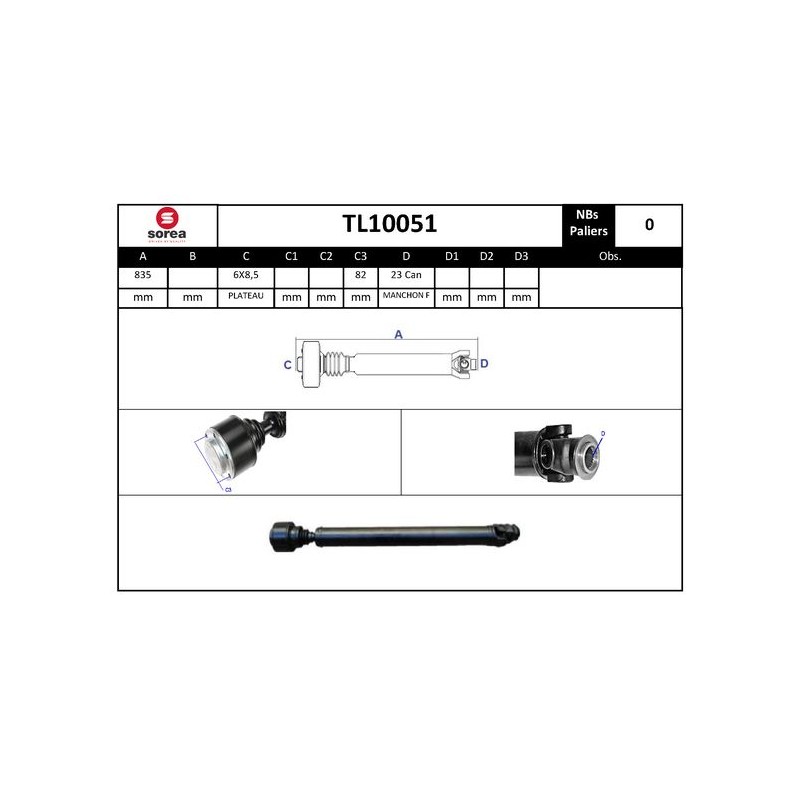 Arbre de Transmission, Entraînement Essieux Pour Land Rover Freelander Soft Top