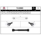 Arbre de Transmission, Entraînement Essieux Pour Nissan Navara NP300 37200DY235