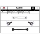 Arbre de Transmission, Entraînement Essieux Pour Nissan Navara 37300VK300