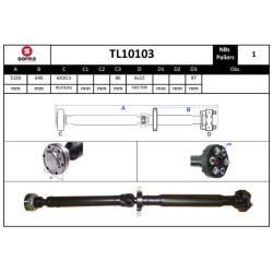 Arbre de Transmission, Entraînement Essieux Pour BMW X3 26103413799
