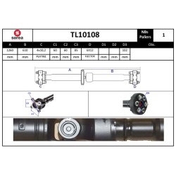 Arbre de Transmission, Entraînement Essieux Pour BMW X3 26103402134 26103402142